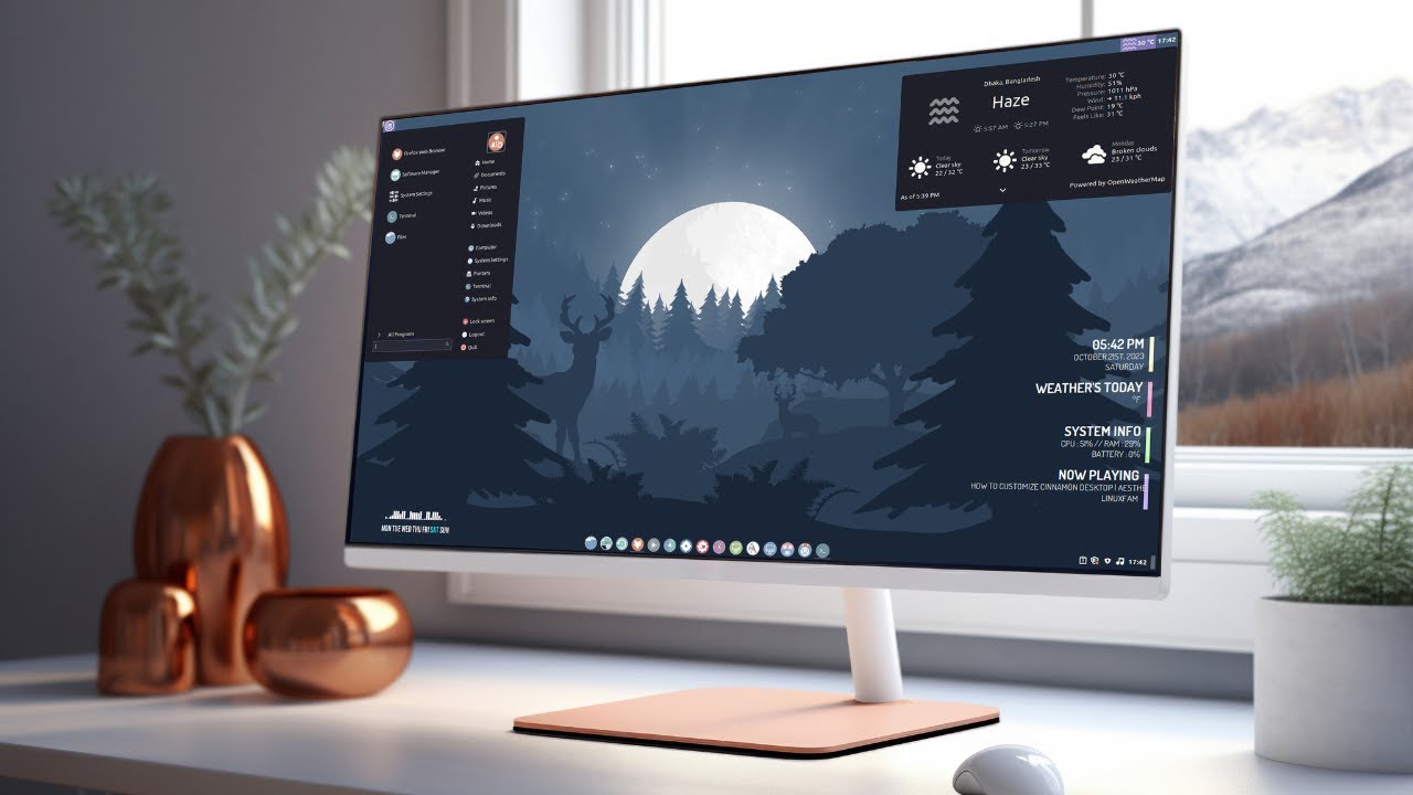 Modificando la apariencia de Linux Mint